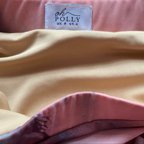 Oh Polly- Warp Front Ruched Mesh Mini Skirt - Picture 8 of 9